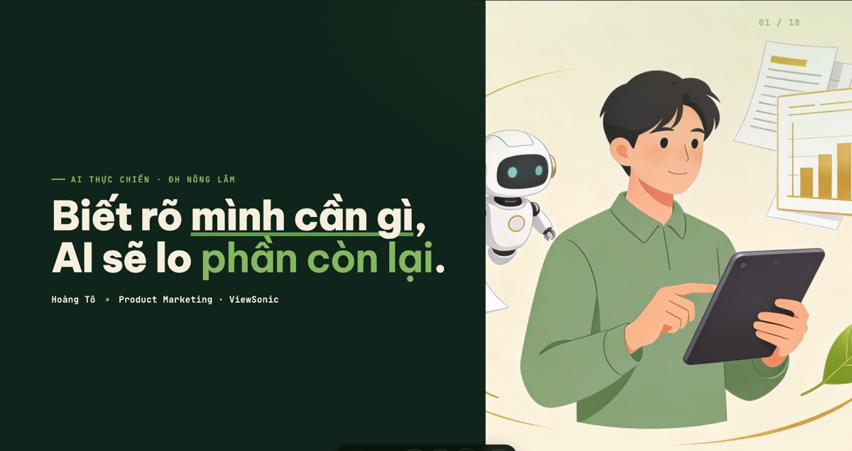 Slide mở đầu buổi ĐH Nông Lâm